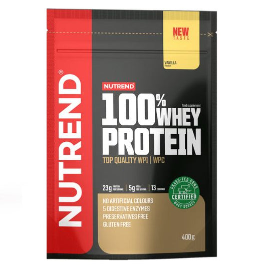 100% Whey Protein, Vanilla, 400g, Nutrend - Vitax.ro