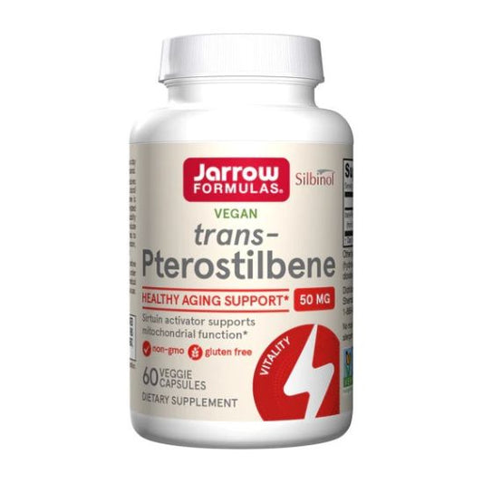Trans - Pterostilbene 50mg, Jarrow Formulas, 60 Capsule Vegetale - Vitax.ro