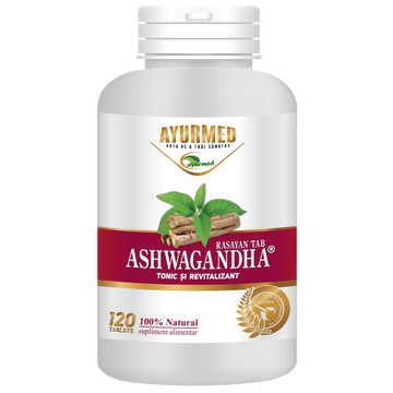 Ashwagandha Rasayan Tab, Ayurmed, 120 Tablete - Vitax.ro