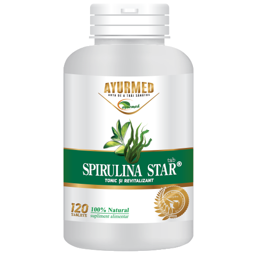 Spirulina Star, Ayurmed, 120 Tablete - Vitax.ro