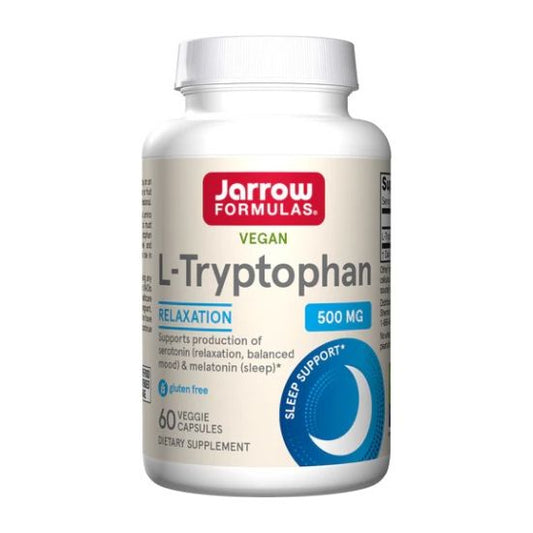 L-Tryptophan, 500mg - 60 vcaps - Vitax.ro