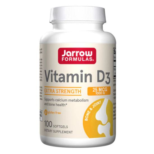 Vitamin D3, 1000 IU, 100 softgels, Jarrow Formulas - Vitax.ro