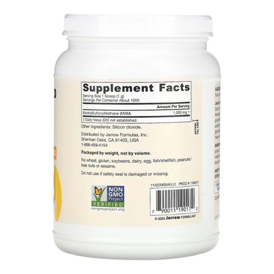 MSM (Methyl-Sulfonyl-Methane), Powder - 1000g - Vitax.ro