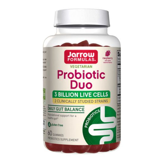 Probiotic Duo Raspberry, 60 Gummies, Jarrow Formulas - Vitax.ro