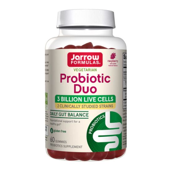 Probiotic Duo Raspberry, 60 Gummies, Jarrow Formulas - Vitax.ro