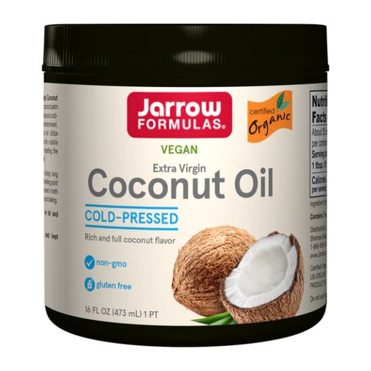 Coconut Oil Extra Virgin, 473ml, Jarrow Formulas - Vitax.ro