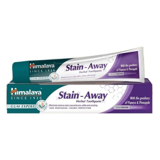 Stain-Away Toothpaste, 75 ml, Himalaya Herbal - Vitax.ro