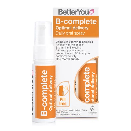 B-complete Daily Oral Spray, Natural Peach, Plum & Raspberry - 25 ml