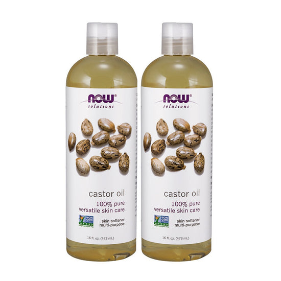 Pachet 2x Castor Oil, 100% Pure - 473 ml - Vitax.ro
