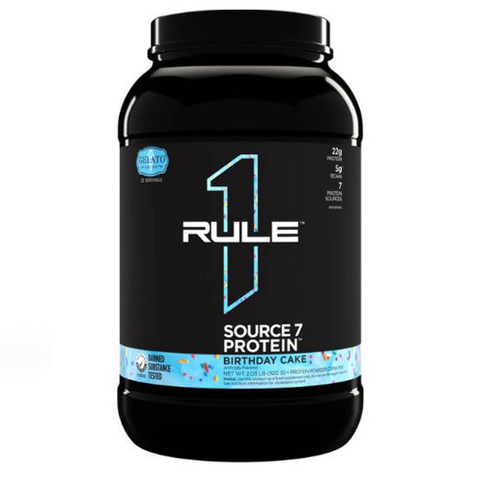 Source7 Protein, Birthday Cake Gelato, 920g, Rule One - Vitax.ro