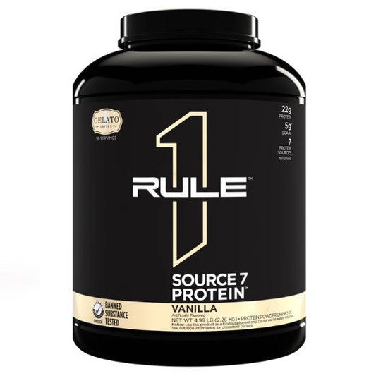 Source7 Protein, Vanilla Gelato, 2260g, Rule One - Vitax.ro