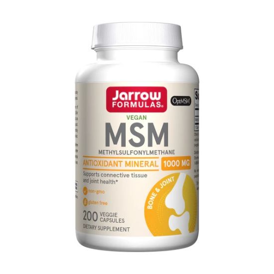 MSM (Methyl-Sulfonyl-Methane Sulfur), 1000mg - 200 vcaps - Vitax.ro