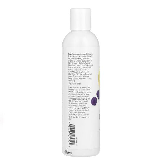 Vitamin C & Acai Berry - Purifying Toner, 237 ml, NOW Foods - Vitax.ro