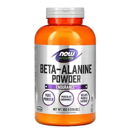 Beta Alanine, 2000mg (Powder), 500g, NOW Foods - Vitax.ro