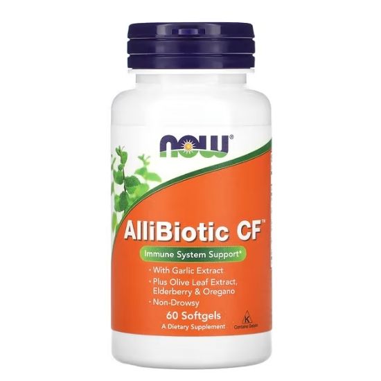 AlliBiotic CF, 60 softgels, NOW Foods - Vitax.ro
