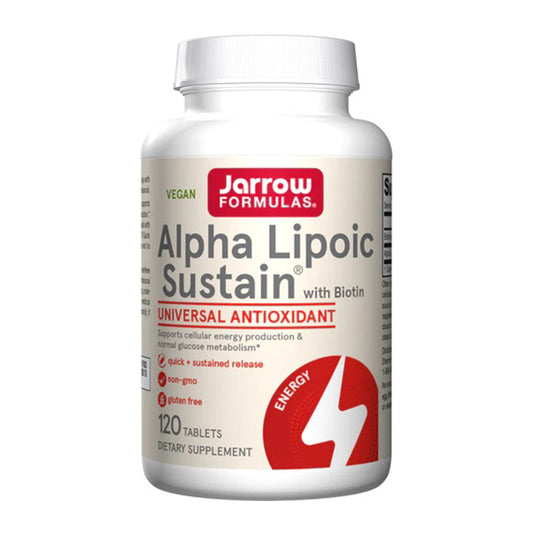 Alpha Lipoic Sustain, 300mg with Biotin - 120 tabs - Vitax.ro