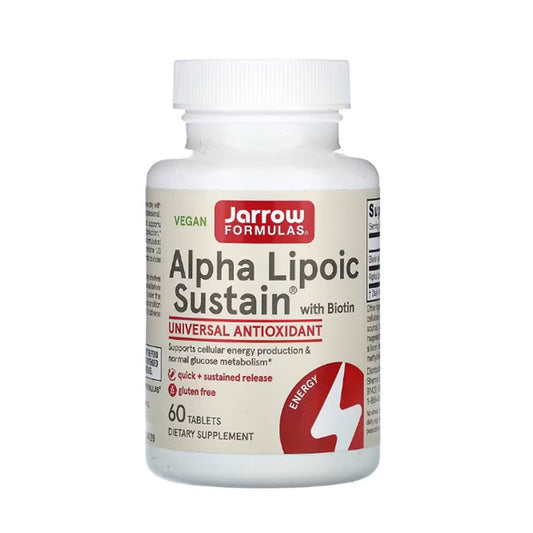 Alpha Lipoic Sustain, 300mg with Biotin - 60 tabs - Vitax.ro