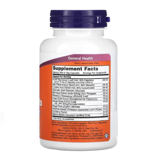 Super Antioxidants, 120 vcaps, NOW Foods - Vitax.ro