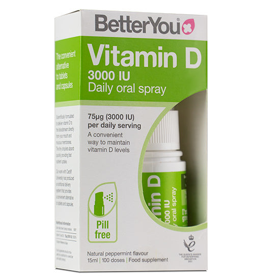 Vitamin D 3000 IU Oral Spray, 15 ml, BetterYou