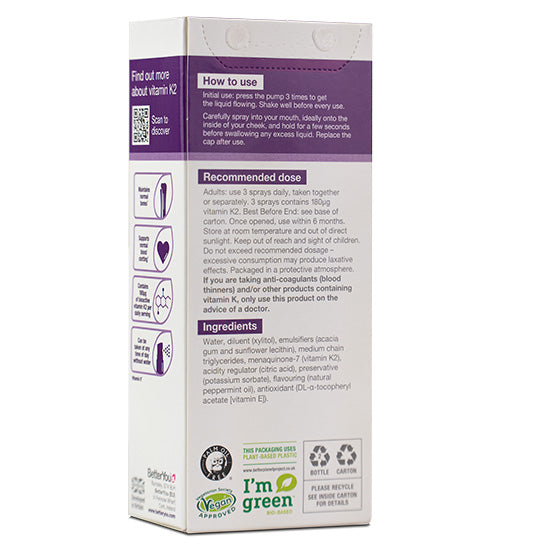Vitamin K2 Daily Oral Spray, 25 ml, BetterYou