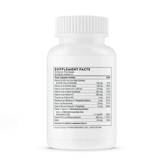 Basic Prenatal, 90 capsule, Thorne Research - Vitax.ro