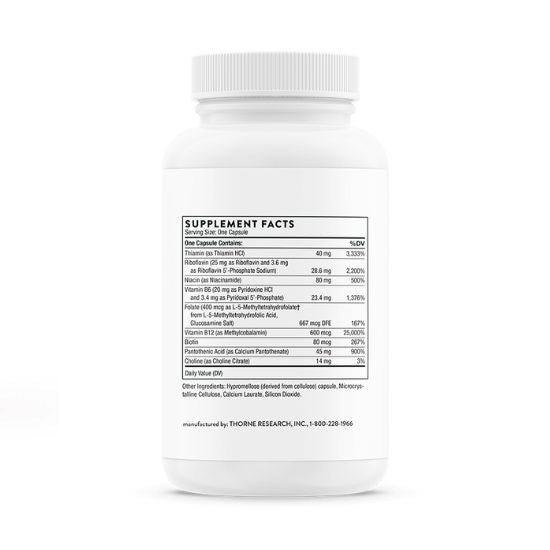 B-Complex #12, 60 capsule, Thorne Research - Vitax.ro