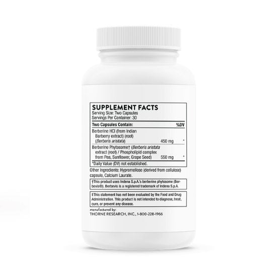 Berberină, 1.000 mg, 60 capsule, Thorne Research - Vitax.ro