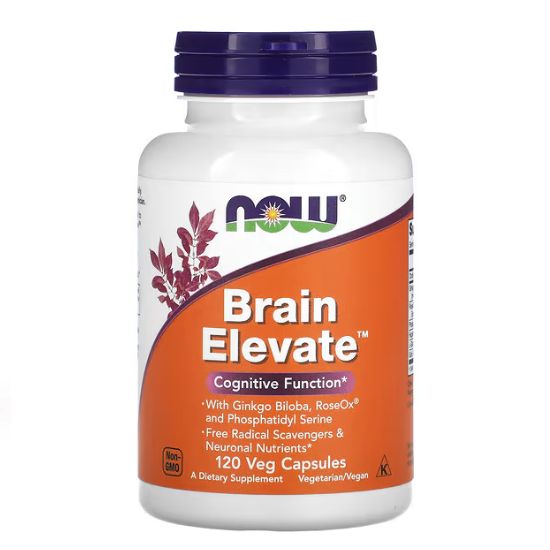 Brain Elevate, 120 vcaps, NOW Foods - Vitax.ro
