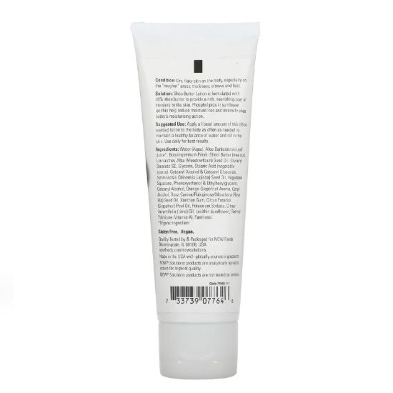 Shea Butter Lotion, 118 ml, NOW Foods - Vitax.ro