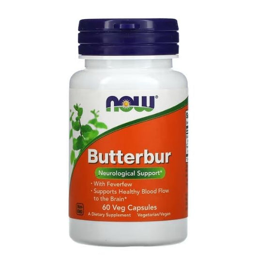Butterbur, 60 vcaps, NOW Foods - Vitax.ro