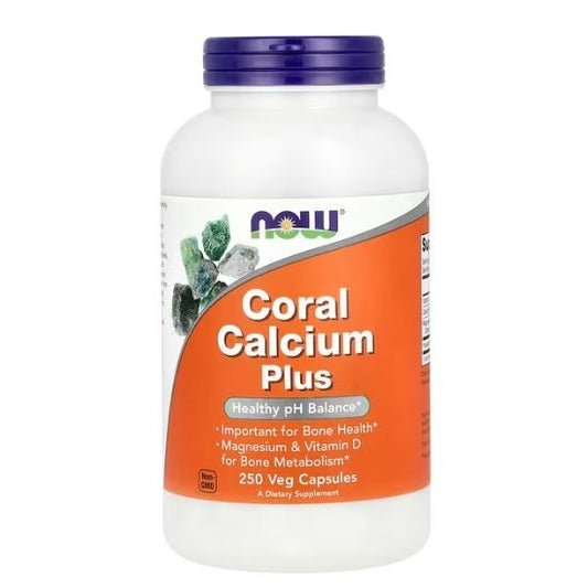 Coral Calcium Plus, 250 vcaps, NOW Foods - Vitax.ro