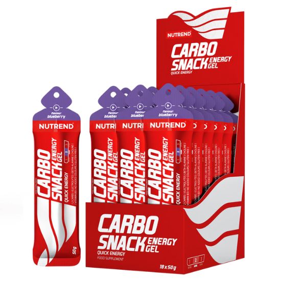 Carbosnack Sachet, 18 x50g, Blueberry, Nutrend - Vitax.ro