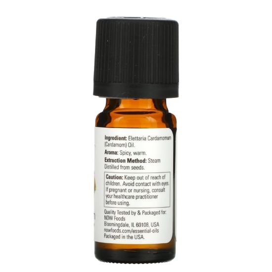 Essential Oil, Cardamom Oil, 10 ml, NOW Foods - Vitax.ro