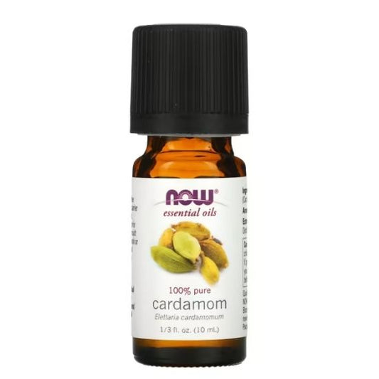 Essential Oil, Cardamom Oil, 10 ml, NOW Foods - Vitax.ro