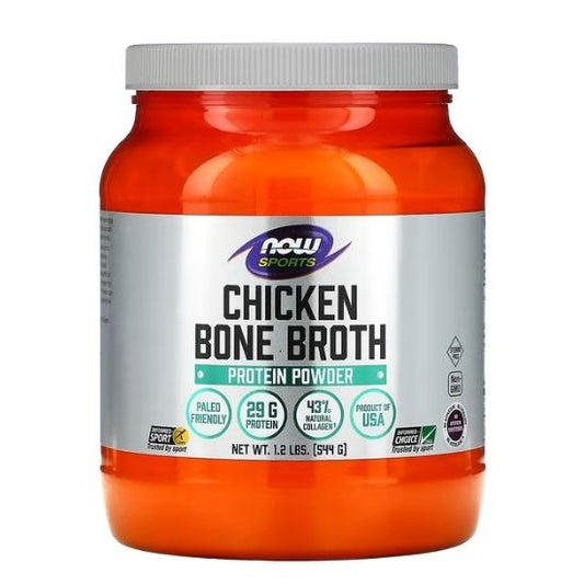 Bone Broth, Chicken Powder, 544g, NOW Foods - Vitax.ro