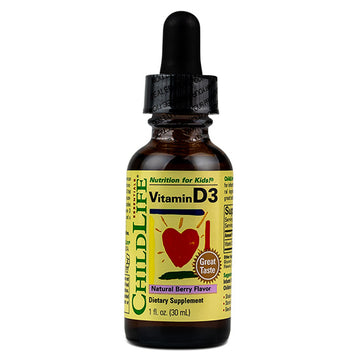 Vitamin D3 500UI - Copii, Gust de Fructe, 30 Ml, Childlife Essentials - Vitax.ro