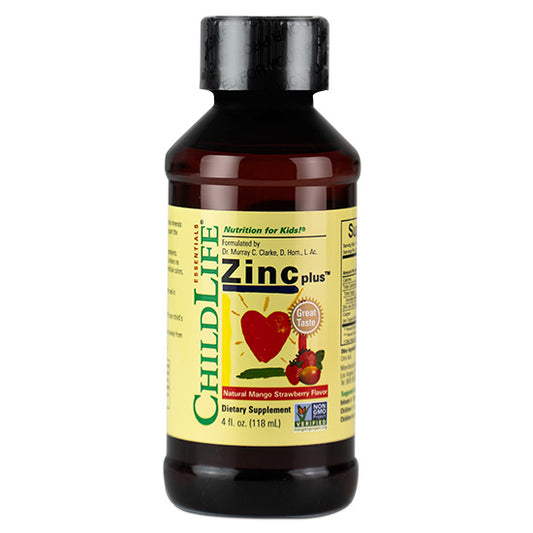 Zinc Plus, Natural Mango Strawberry, 118 ml, Childlife Essentials