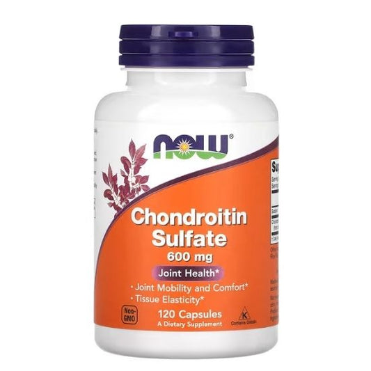 Chondroitin Sulfate, 600mg, 120 caps, NOW Foods - Vitax.ro