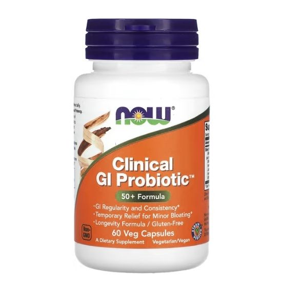 Clinical GI Probiotic, 60 vcaps, NOW Foods - Vitax.ro