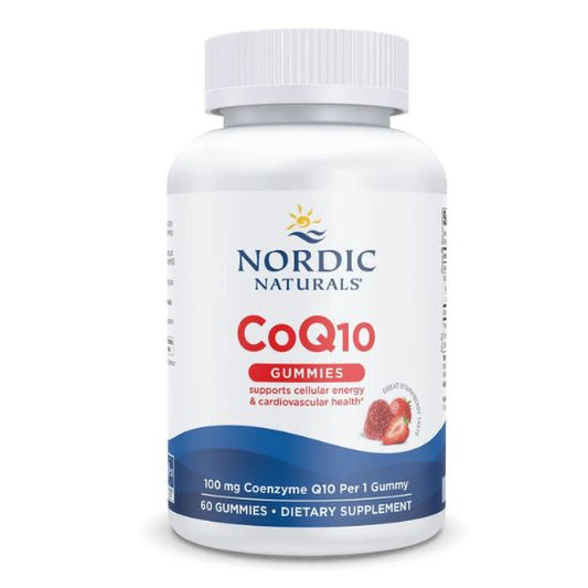 CoQ10 Gummies, 100mg Strawberry, 60 gummies, Nordic Naturals - Vitax.ro