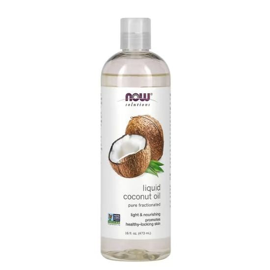 Coconut Oil, Liquid Pure Fractionated, 473 ml, NOW Foods - Vitax.ro