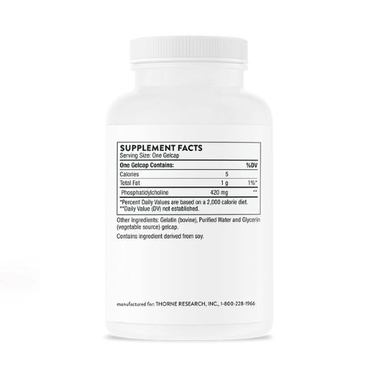 Phosphatidyl Choline, 60 Gelcaps, Thorne Research - Vitax.ro
