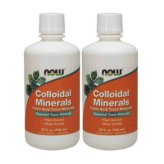 Pachet Colloidal Minerals, Original - 946 ml, NOW Foods - Vitax.ro
