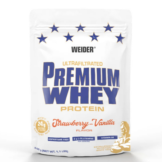 Premium Whey, Strawberry-Vanilla, 500g, Weider - Vitax.ro