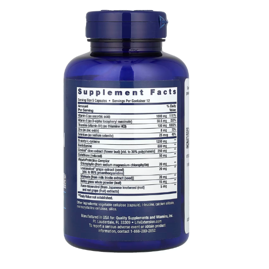 Anti-Alcohol Complex, 60 caps, Life Extension - Vitax.ro