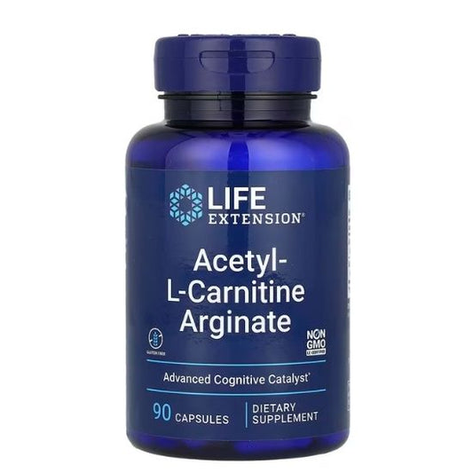 Acetyl-L-Carnitine Arginate, 90 vcaps, Life Extension - Vitax.ro