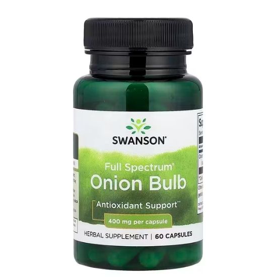 Full Spectrum Onion Bulb, 400mg, 60 caps, Swanson - Vitax.ro