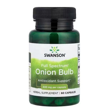 Full Spectrum Onion Bulb, 400mg, 60 caps, Swanson - Vitax.ro