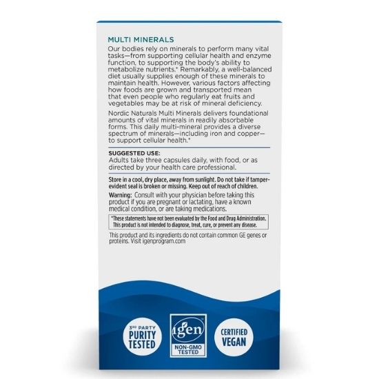 Multi Minerals, 90 caps, Nordic Naturals - Vitax.ro