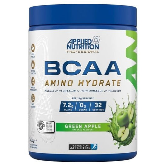 BCAA Amino-Hydrate, Green Apple, 450g, Applied Nutrition